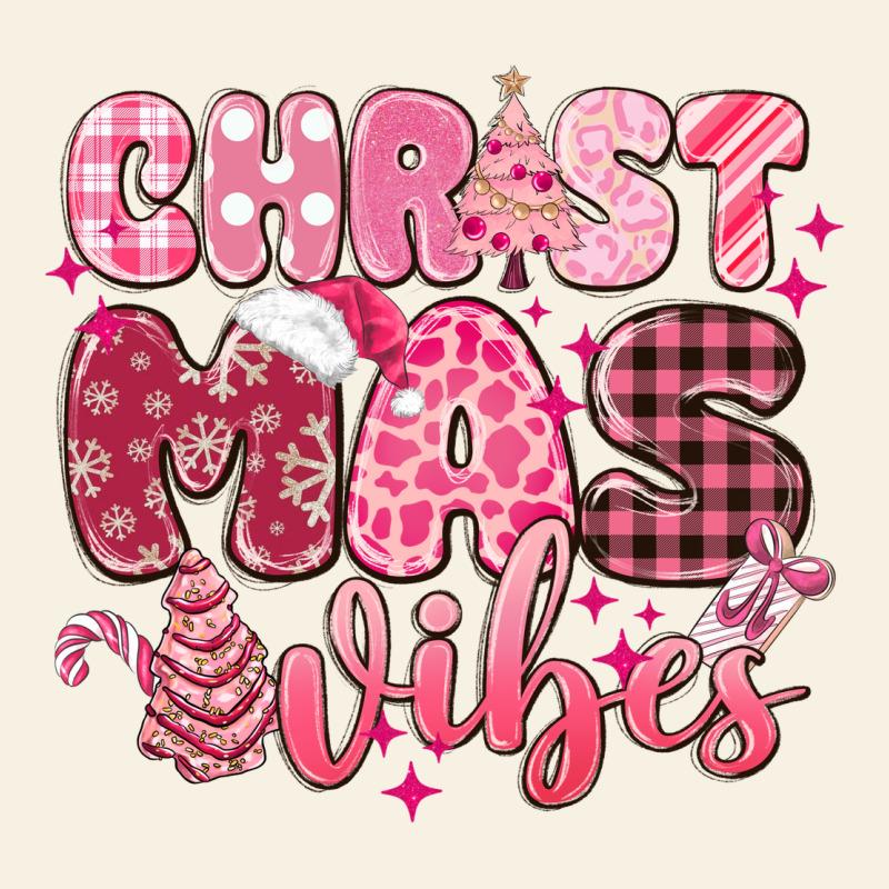 Christmas Vibes Pink Vintage Tee by MaliasSmallBusiness | Teevron