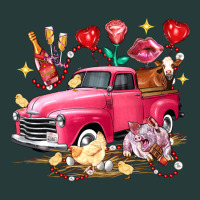 Valentine's Day Truck Farm Animals Premium Sweatshirt | Teevron