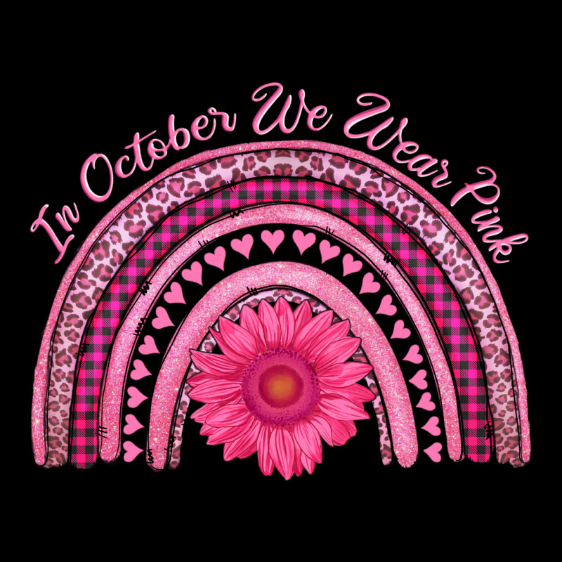 In October We Wear Pink Rainbow Heavy Core Tee by AdoDesignShop | Teevron