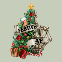 Festive Af Christmas Middle Finger Classic Tee | Teevron