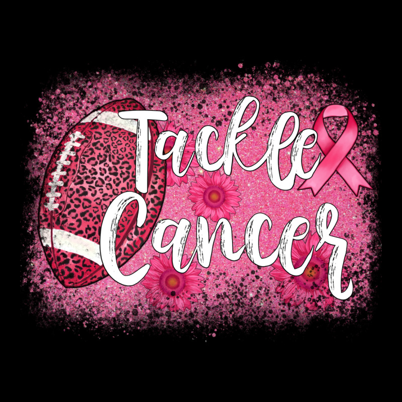 Tackle Cancer Football Leopard Heavy Core Tee by AdoDesignShop | Teevron