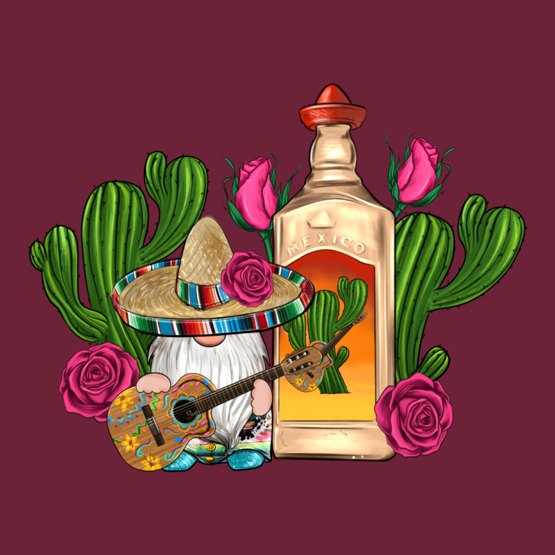 Mexican Tequila Gnomes Guitar Roses Cactus Serape Long Sleeve Tee by Artiststas | Teevron