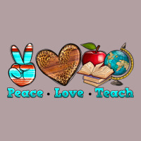 Peace Love Teach Vintage Hoodie | Teevron