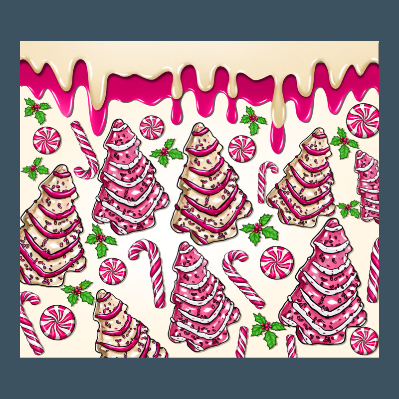 Pink Christmas Tree Cakes Urban Heavy Tee by MaliasSmallBusiness | Teevron
