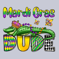 Mardi Gras Dude Alligator Olivia Heavyweight Hoodie | Teevron