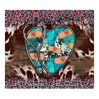 western nurse stethoscope pink leopard | Teevron
