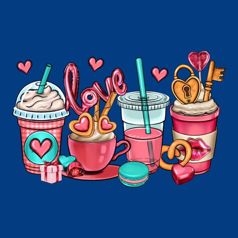 Valentines Day Coffee Cups (1) Premium Sweatshirt by OliviaCreatesArt | Teevron