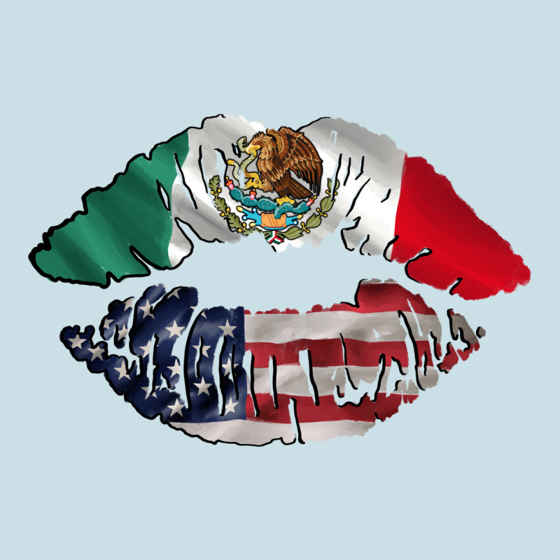 Mexico Usa Lips Ladies Tee by AdoDesignShop | Teevron