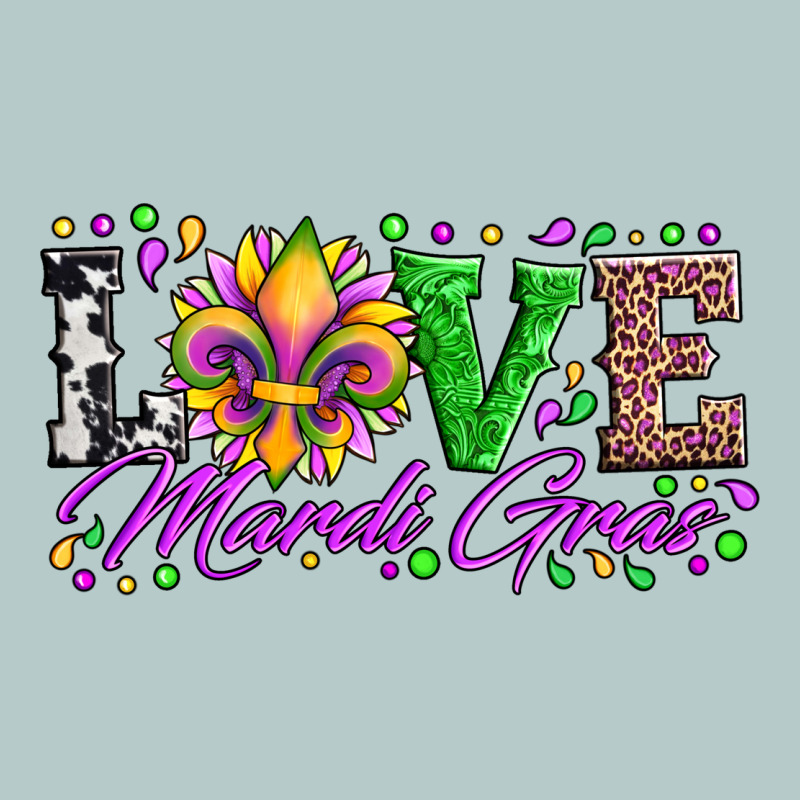 Love Mardi Gras Fleur De Lis Sunflower Leopard And Beads Heavy Core Tee by Artiststas | Teevron