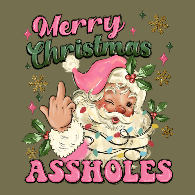 Merry Christmas Assholes Vintage Hoodie by MaliasSmallBusiness | Teevron