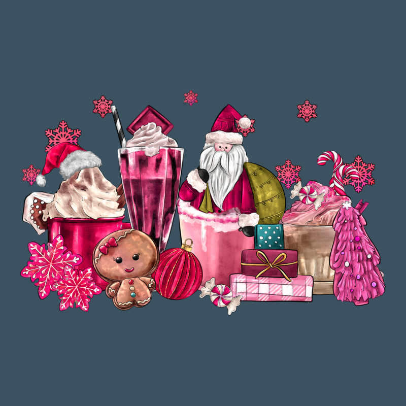 Pink Santa Coffee Urban Heavy Tee by MaliasSmallBusiness | Teevron