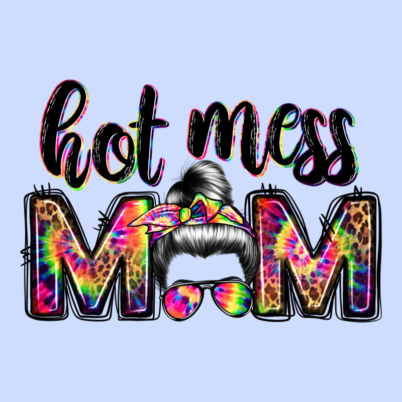 Hot Mess Mom Messy Bun Urban Heavy Tee by JahusDesignShop | Teevron