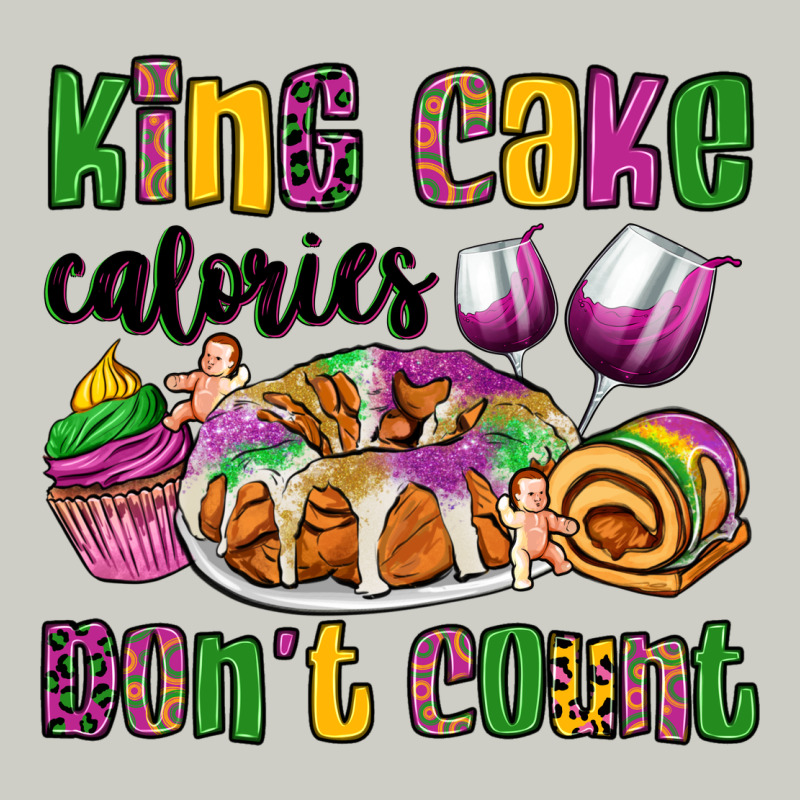 King Cake Calories Don't Count Mardi Gras Heavyweight Hoodie by OliviaCreatesArt | Teevron