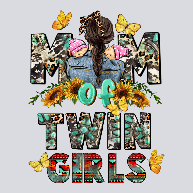 Mom Of Twin Girls Mother's Day Zipper Hoodie by CowGirlArtShop | Teevron