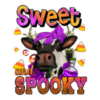 Sweet And Spooky Halloween Cow Premium Tee | Teevron