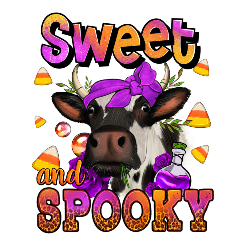 Sweet And Spooky Halloween Cow Premium Tee by Jasminsmagicworld | Teevron