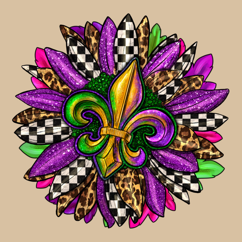Mardi Gras Sunflower Heavyweight Hoodie by OliviaCreatesArt | Teevron