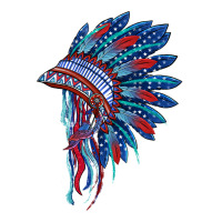 Indian Headdress With American Flag Premium Tee | Teevron