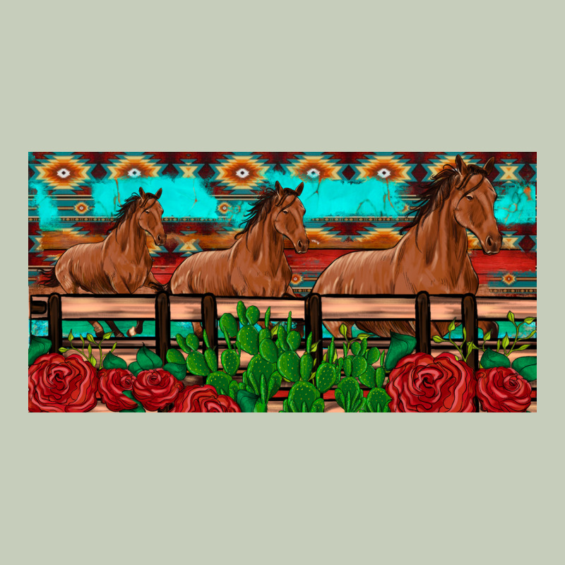 Horses Roses Ann Cactuses License Plate Ladies Tee by Artiststas | Teevron