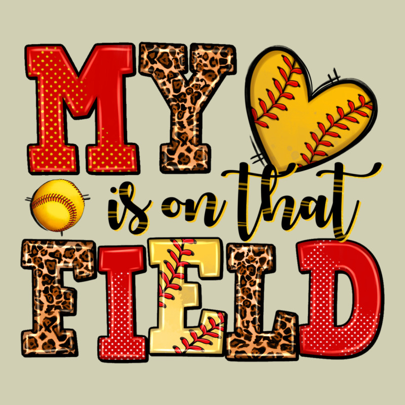 My Heart Is On That Field Softball Heavy Core Tee by AdoDesignShop | Teevron