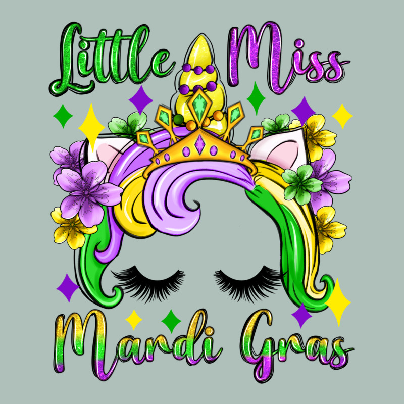 Little Miss Mardi Gras Unicorn  Olivia Heavyweight Hoodie by OliviaCreatesArt | Teevron