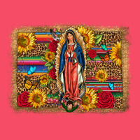 Our Lady Of Guadalupe Glitter Leopard Flowers Premium Sweatshirt | Teevron