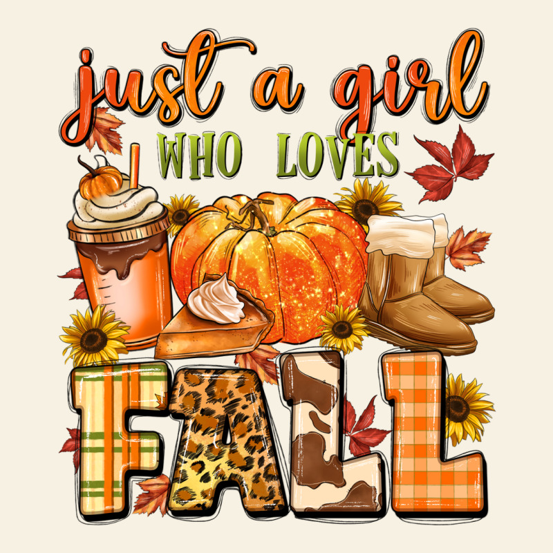 Just A Girl Who Loves Fall Vintage Tee by MaliasSmallBusiness | Teevron