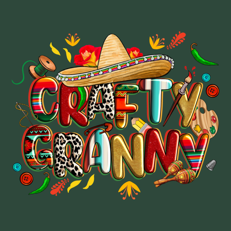 Cinco De Mayo Crafty Granny Zipper Hoodie by CowGirlArtShop | Teevron