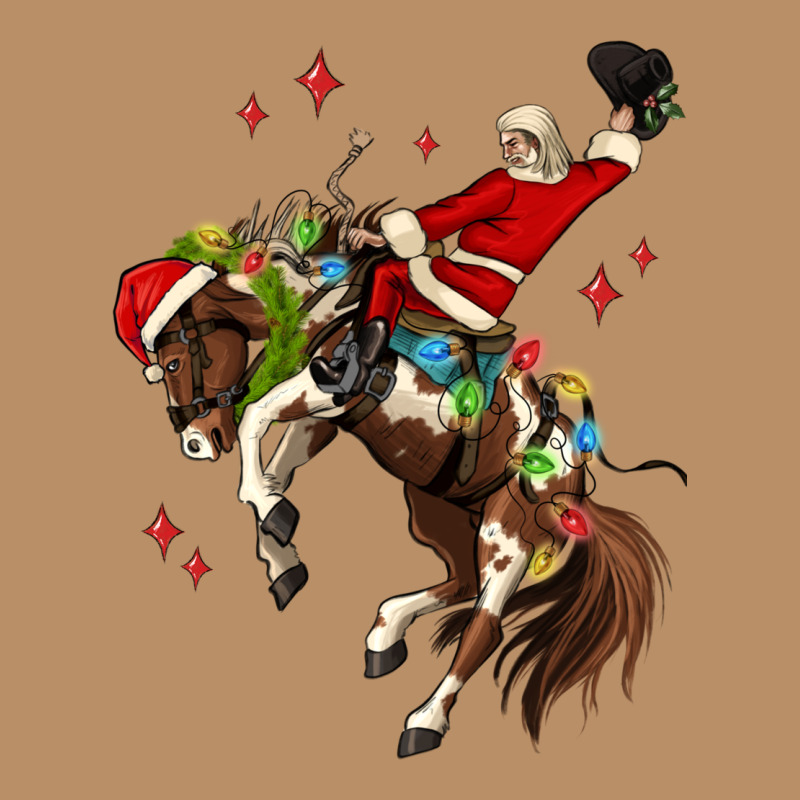 Christmas Cowboy Santa Vintage Hoodie by MaliasSmallBusiness | Teevron