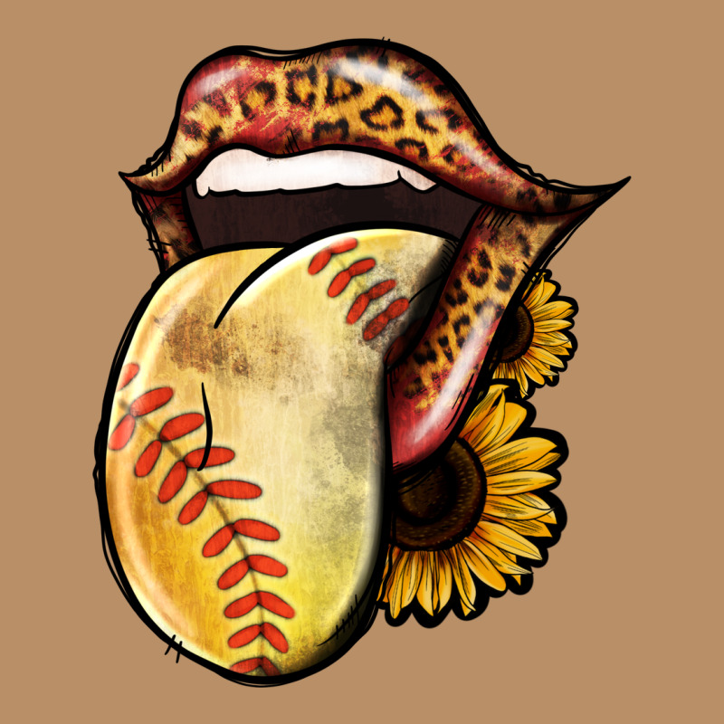 Softball Tongue Vintage Hoodie by Jasminsmagicworld | Teevron