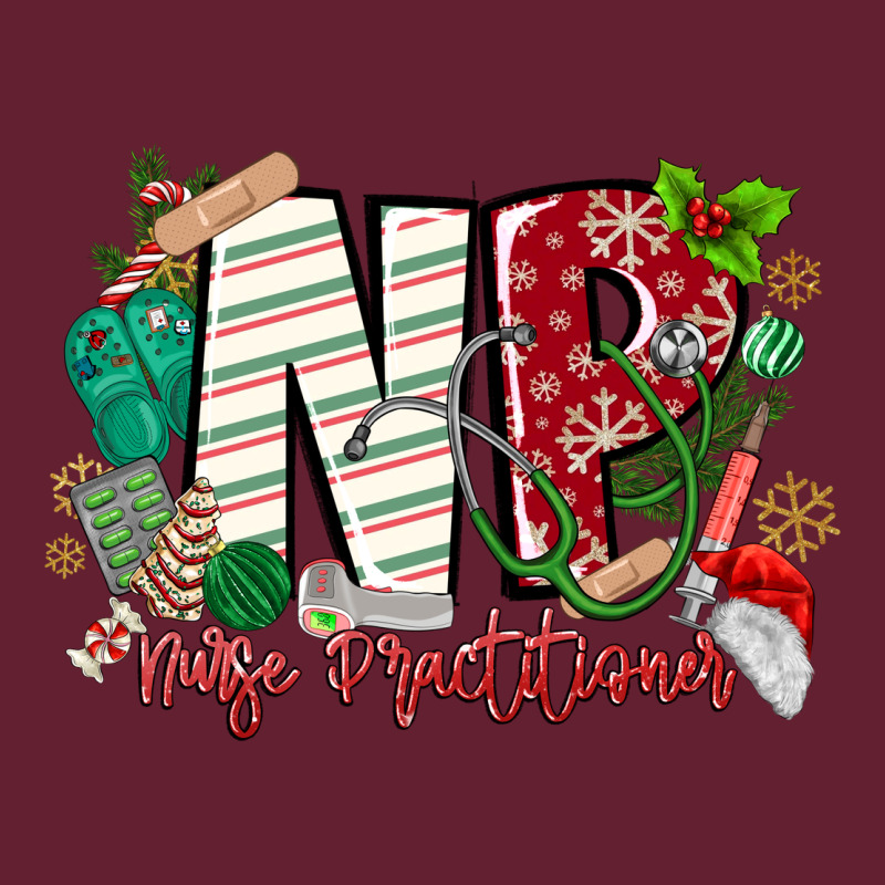 Np Nurse Practitioner Christmas Classic Tee by MaliasSmallBusiness | Teevron