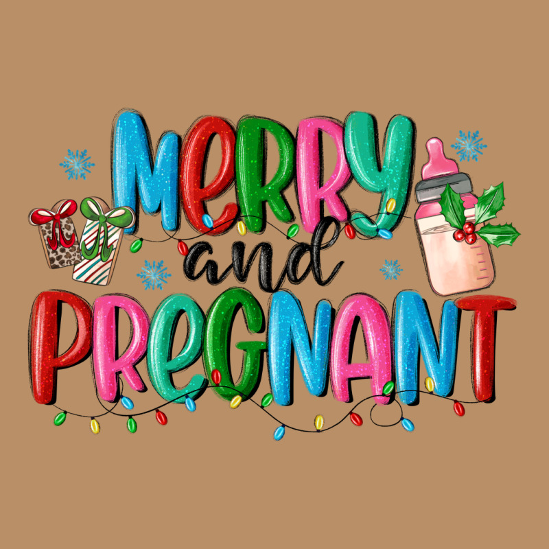 Merry And Pregnant Vintage Hoodie by MaliasSmallBusiness | Teevron
