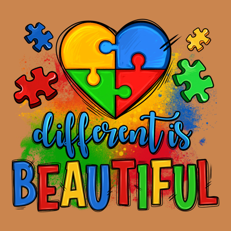 Different Is Beautiful Autism Heavyweight Hoodie by OliviaCreatesArt | Teevron