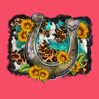 Western Leopard Cowhide Turquoise Background Horse Premium Sweatshirt | Teevron