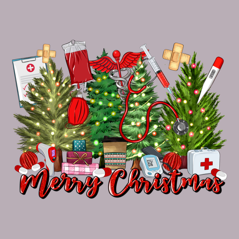 Merry Christmas Nurse Trees Vintage Tee by MaliasSmallBusiness | Teevron