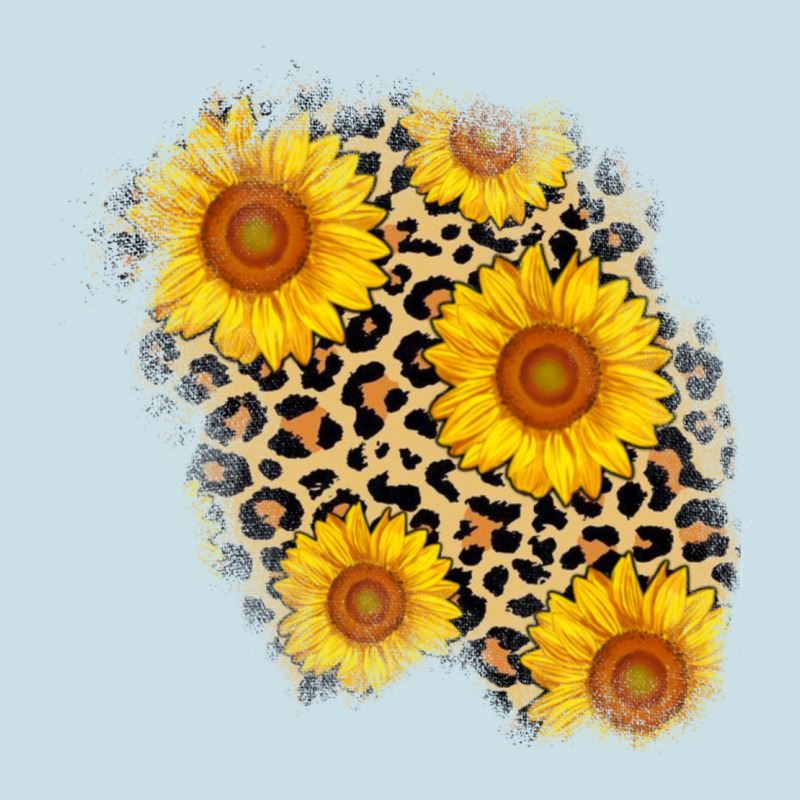 Leopard Sunflower Patch Ladies Tee by AdoDesignShop | Teevron