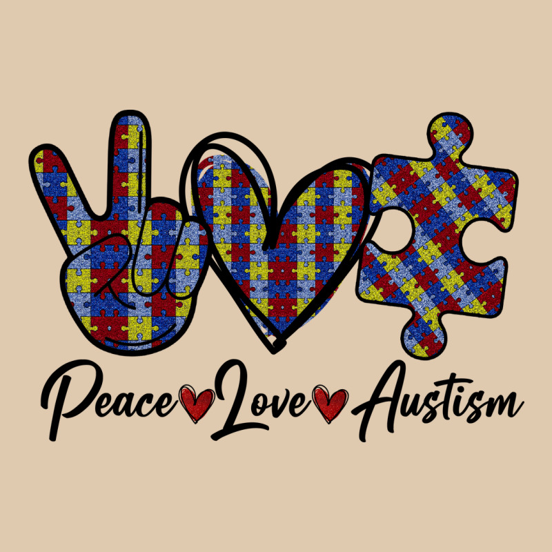 Peace Love Autism Heavyweight Sweatshirt by Bettercallsaul | Teevron