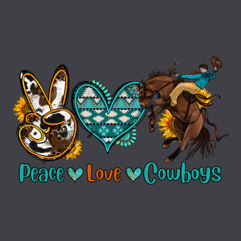 Peace Love Cowboys Heavyweight Hoodie by OliviaCreatesArt | Teevron