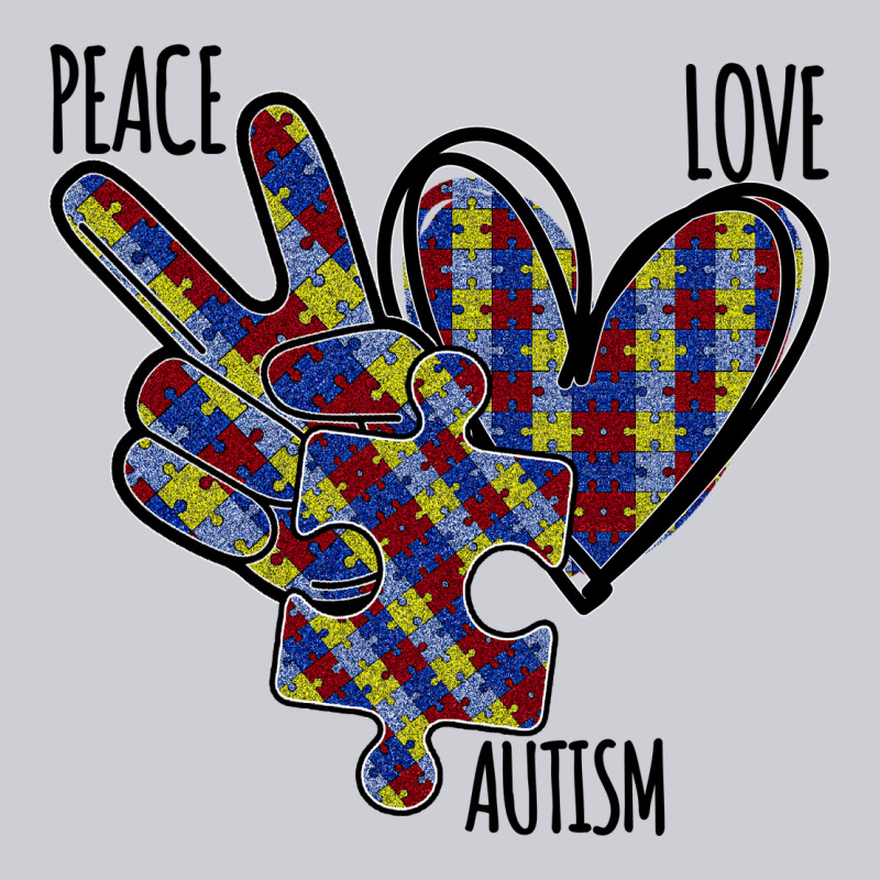 Peace Love Autism Heavyweight Sweatshirt by Bettercallsaul | Teevron