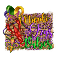 mardi gras vibes crawfish mask and fleur de lis | Teevron