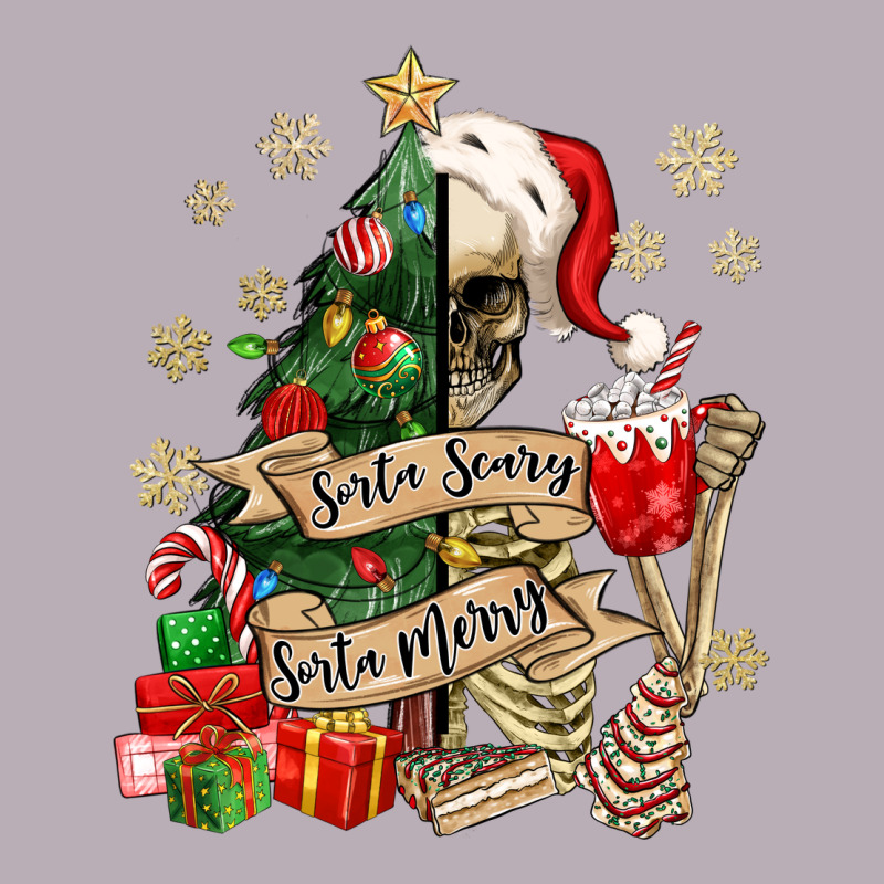 Sorta Scary Sorta Merry Skeleton Christmas Tree Vintage Tee by MaliasSmallBusiness | Teevron
