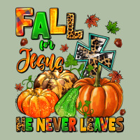 Fall For Jesus He Never Leaves Urban Heavy Tee | Teevron