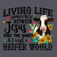 Living Life Somewhere Between Jesus Take The Wheel Vintage Hoodie | Teevron