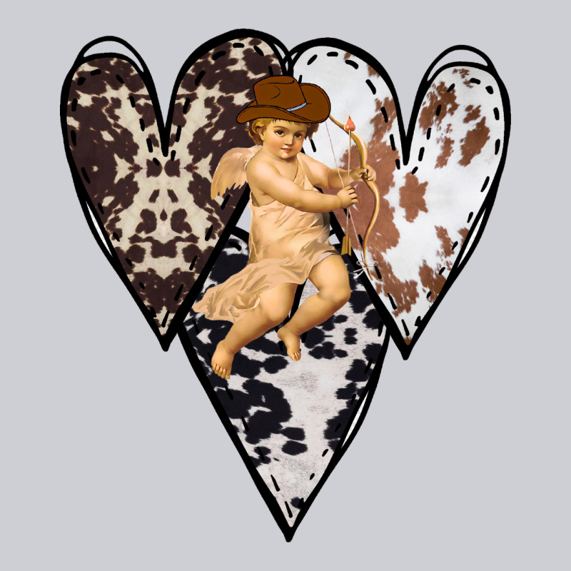 Country Cupid Valentine Cowhide Heart Heavyweight Sweatshirt by Bettercallsaul | Teevron