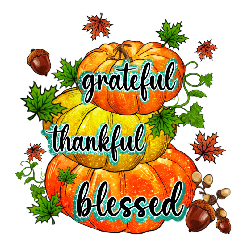 Grateful Thankful Blessed Urban Heavy Tee by MaliasSmallBusiness | Teevron