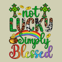 Western St. Patrick's Day Cross Not Lucky Simply Blessed Heavy Core Tee | Teevron