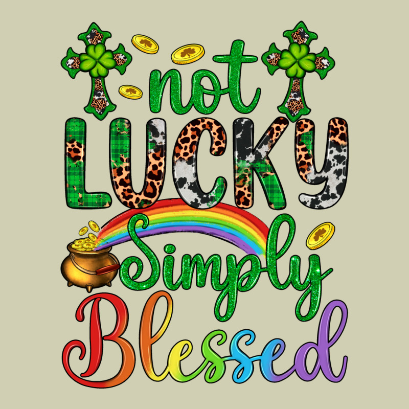 Western St. Patrick's Day Cross Not Lucky Simply Blessed Heavy Core Tee by Artiststas | Teevron