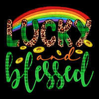 Western St. Patrick's Rainbow Lucky And Blessed Heavy Core Tee | Teevron