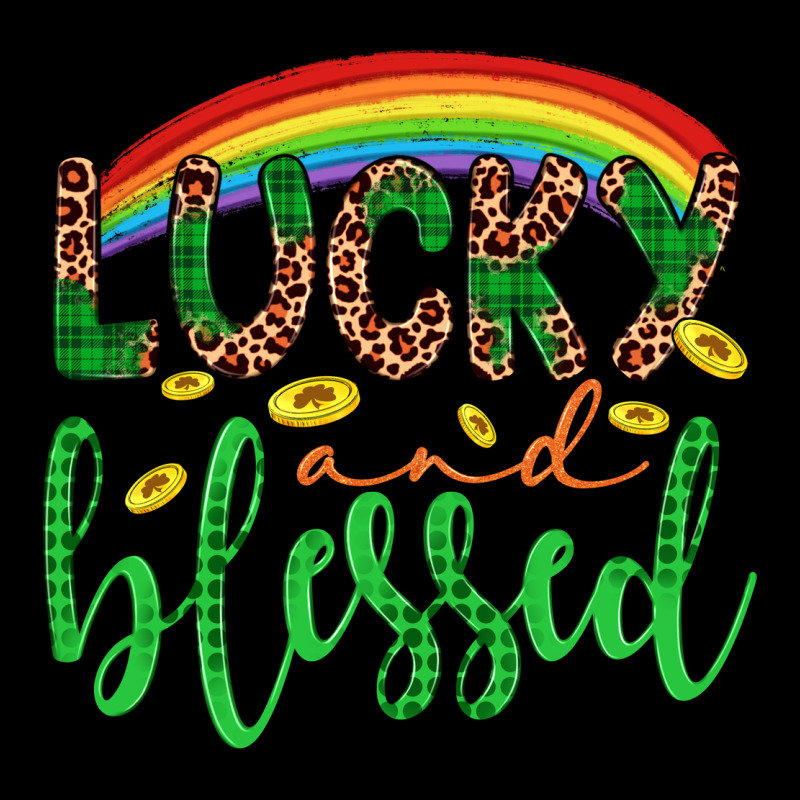 Western St. Patrick's Rainbow Lucky And Blessed Heavy Core Tee by Artiststas | Teevron