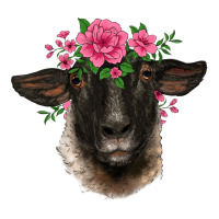 suffolk ewe sheep with floral headdress | Teevron